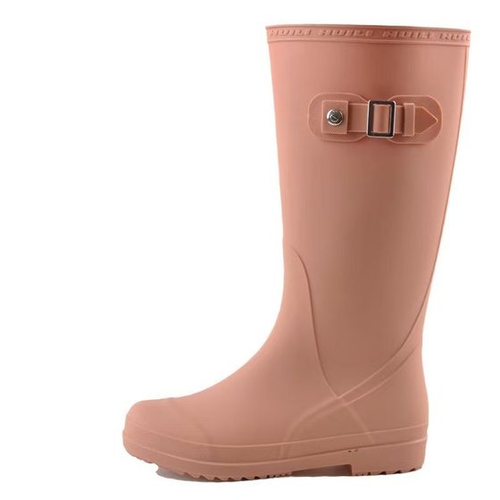 Huili rain shoes 873 women waterproof non-slip high water shoes wear-resistant outer wear long tube rubber shoes fashion rain shoes wholesale