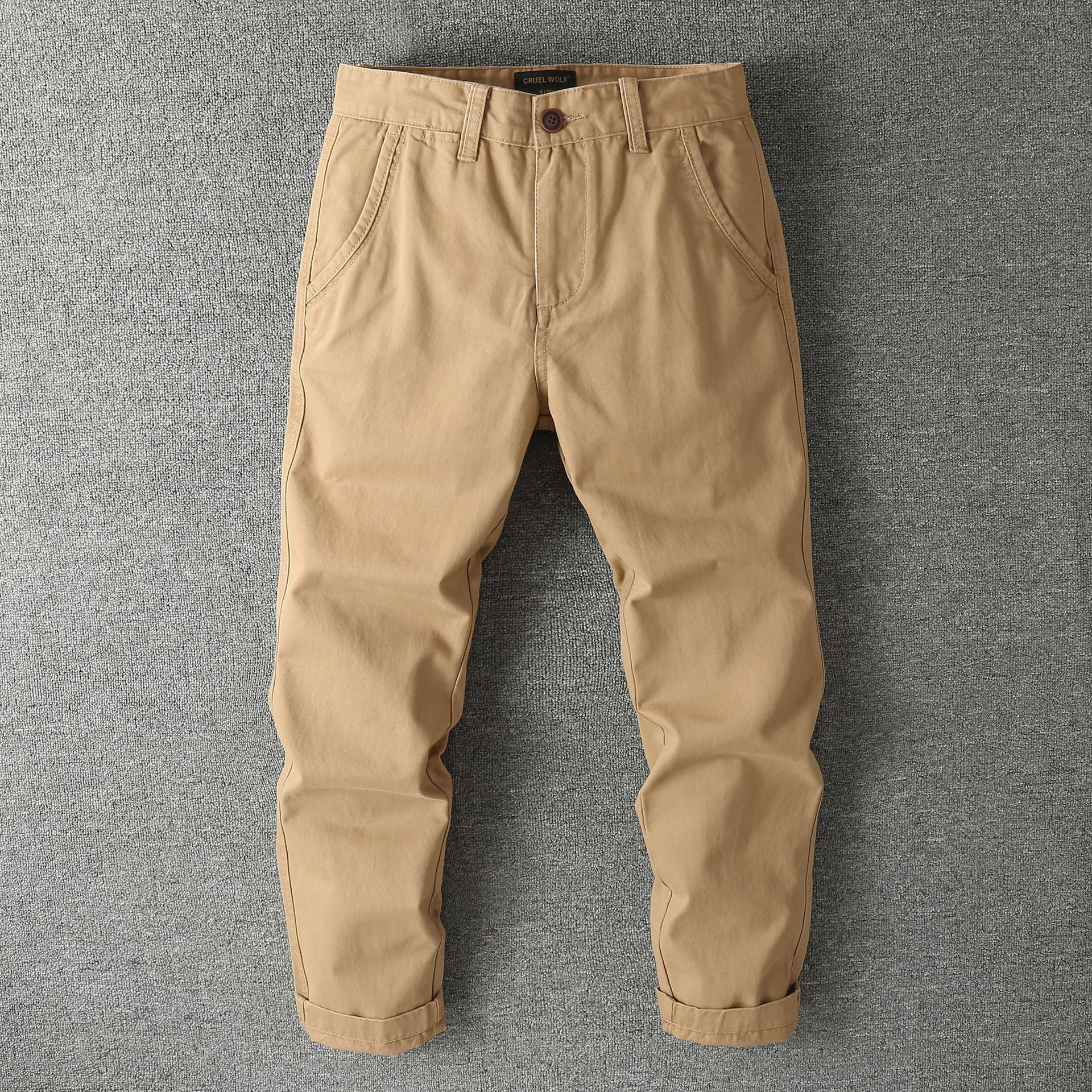 Nuevos pantalones de hombre de primavera y otoño de algodón europeo y americano de camuflaje monos casuales Pantalones rectos pantalones de hombre fábrica al por mayor