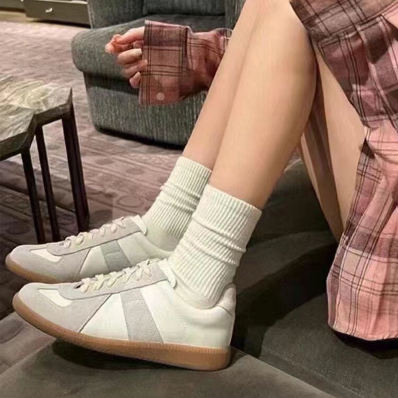 High-Top Margiela Mm6 German Training Shoes for Women, 2026 New Model, Casual Sports Versatile White Shoes for Men, Lightweight and Easy to Wear