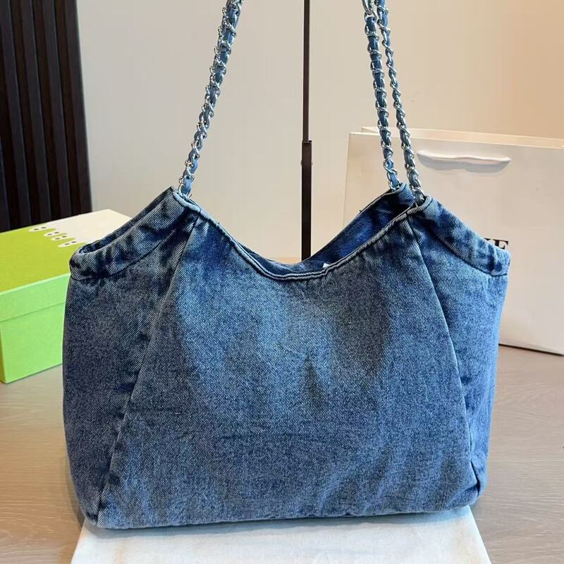 Luojia Denim Classic Vintage Style Travel Shoulder Bag for Women, Lazy Style Large Capacity Shopping Bag Luojia Denim Classic Vintage Style Travel Shoulder Bag for Women, Lazy Style Large Capacity Shopping Bag