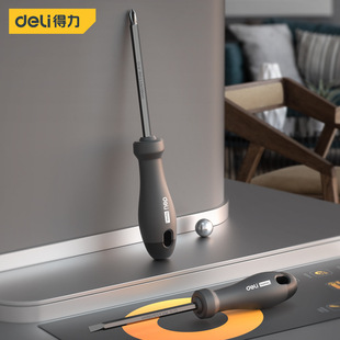 Deli tool HT1055 dual-purpose screwdriver magnetic one cross double-headed detachable driver Deli screwdriver