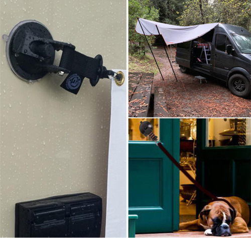 Car tent suction cup buckle home outdoor travel portable suction cup hook carabiner reusable wholesale