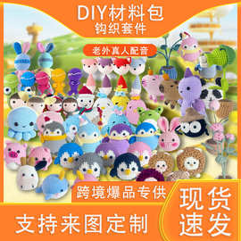 跨境手工编织材料包 crochet kits 钩针套件DIY手工玩偶摆件挂件