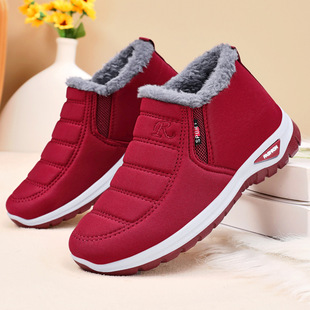 Winter Cotton Shoes for Women, Couple Style, Warm Women's Boots, Snow Boots, One-Piece Drop Shipping, Fleece-Lined, Thickened Short Boots, Thick-Soled Cotton Boots