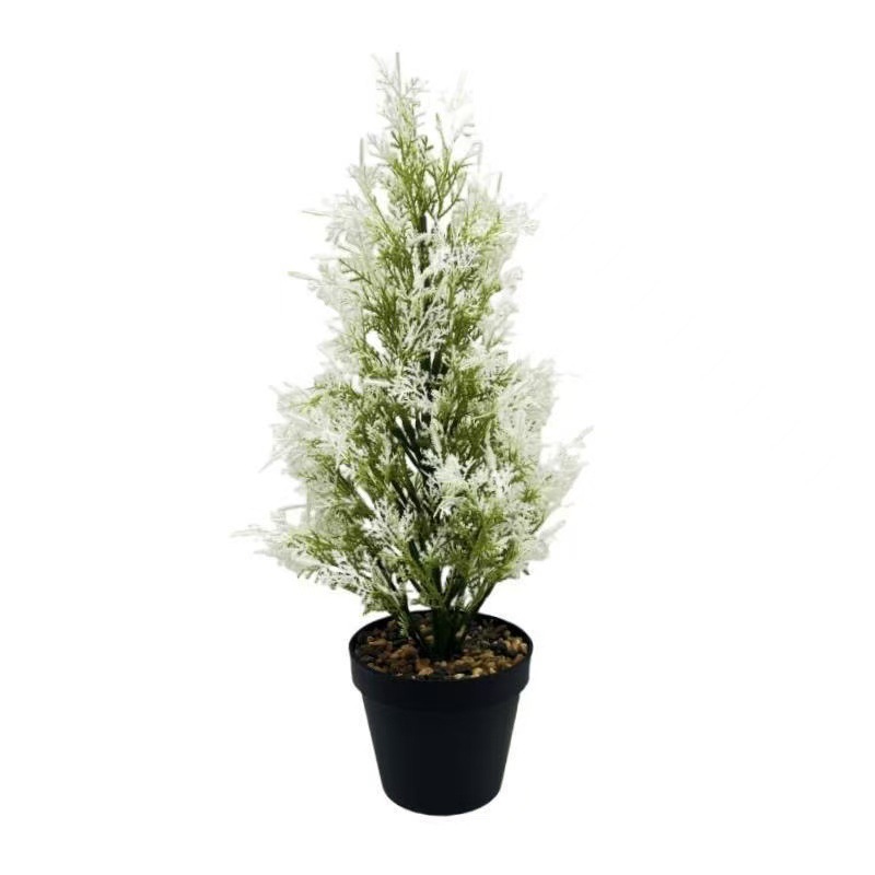 クロスボーダーシミュレーションクリスマスツリー小さなモミの木アマゾン人工緑植物鉢植え造花緑化装飾セット装飾品|undefined