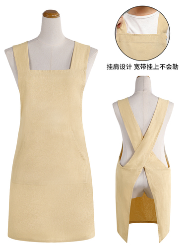 Custom Logo Printed Checkmark Children's Apron Calligraphy Waterproof Painting Cover Coat Kitchen Preschool Boys and Girls