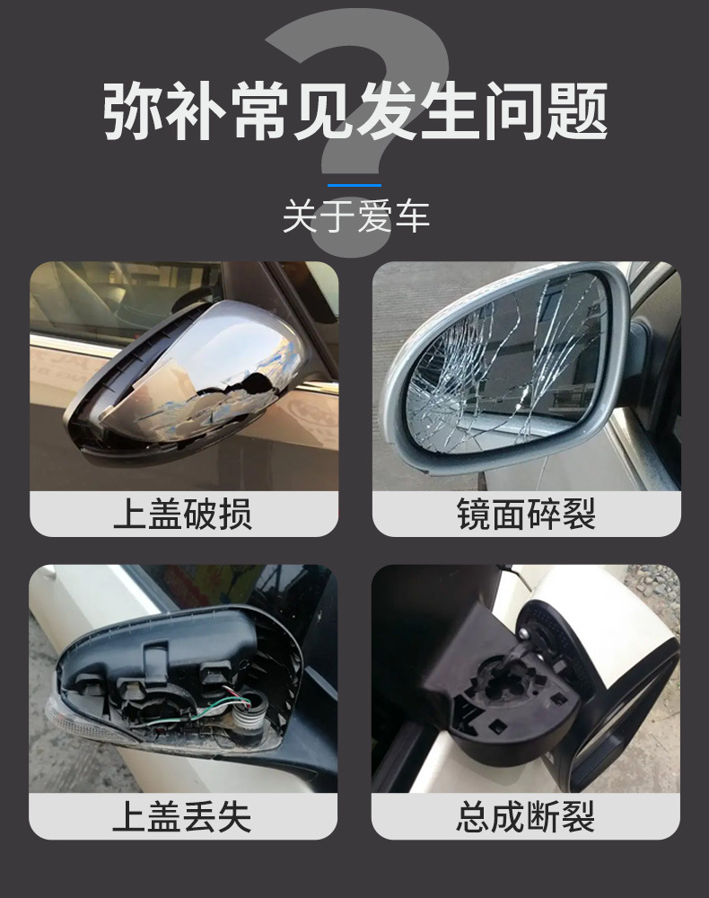 Suitable for 22-24 Toyota Corolla Rearview Mirror Housing Reversing Mirror Cover Reflector Cover with Paint