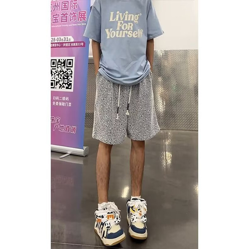 Summer Casual Shorts for Men Trendy Brand Ins Loose Casual Trendy Outerwear Mid-Length Versatile Korean Style Five-Point Shorts Street Style Summer Casual Shorts for Men Trendy Brand Ins Loose Casual Trendy Outerwear Mid-Length Versatile Korean Style Five-Point Shorts Street Style