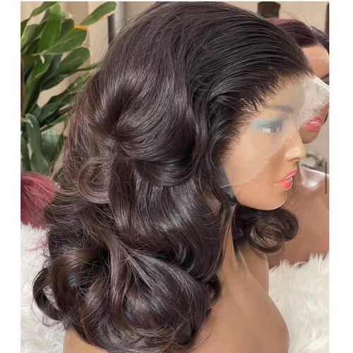 Front lace wig headband short curly hair body bob humenhairlacefront wigs hair service