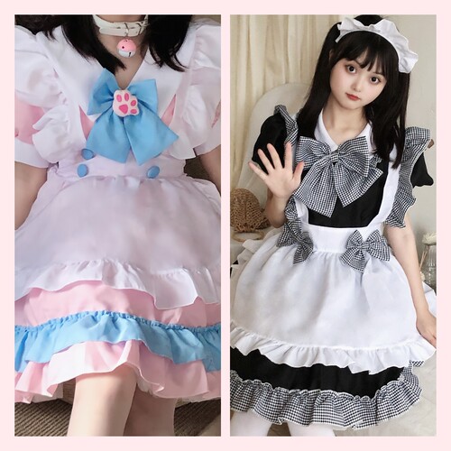 Maid costume cos sexy lingerie cute cat lolita Lolita daily maid uniform dress
