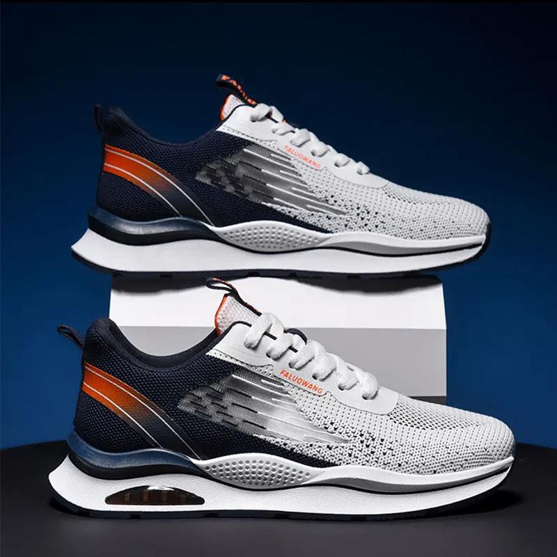 Zapatos de hombre deportes 2023 Verano nuevos zapatos de hombre de comercio exterior de una sola pieza de entrega con cordones zapatos para correr zapatos de moda hombres