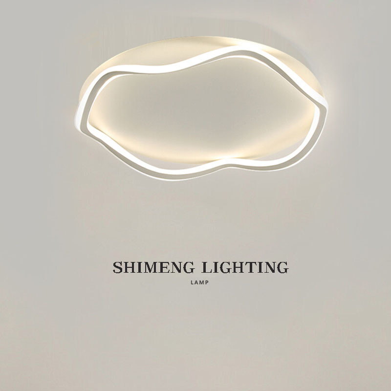設計師臥室吸頂燈簡約現代房間幾何溫馨主臥燈護眼網紅藝術雲朵燈