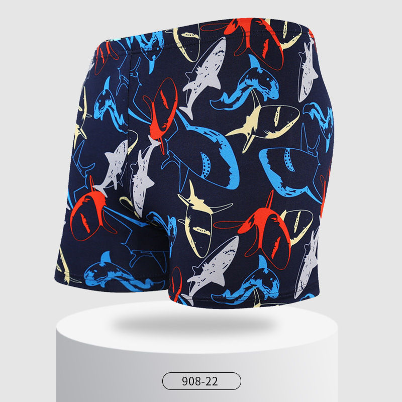 Pantalones de baño personalizados ligeros para hombres, pantalones de aguas termales para adultos sueltos de gran tamaño, anti-vergüenza, pantalones de playa, pantalones de baño boxer, logotipo personalizado