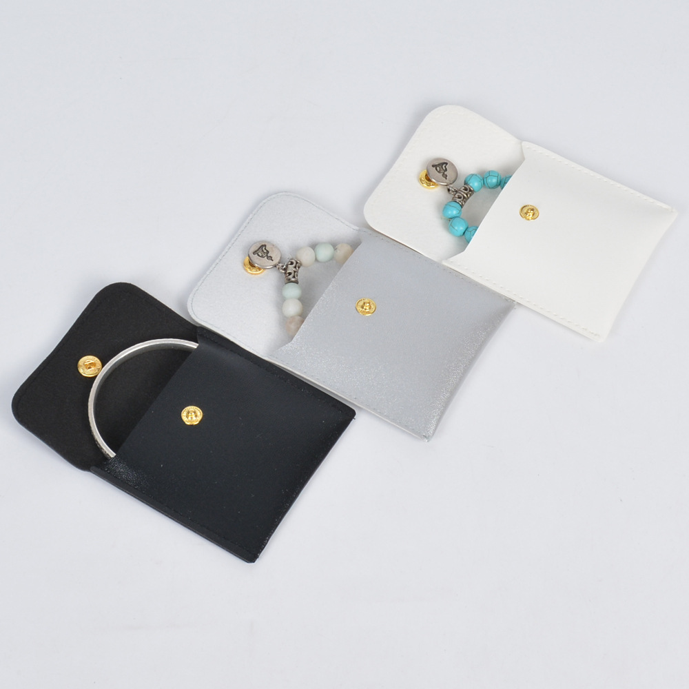 10g Weight Jewelry Packaging Bags Classification 1 Piece Quantity Daily Occasion Pu Leather Material Solid Color Pattern Simple Style Style 1 Piece Pu Leather Simple Style Daily Solid Color Jewelry Packaging Bags 2