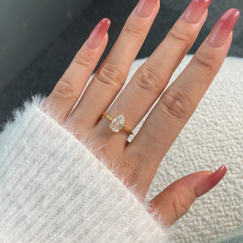 6g Weight Zircon Inlay Material Rings Classification 1 Piece Quantity Holiday, Daily Occasion 925 Sterling Silver Material Heart Shape Pattern Women's Gender Inlay Design Simple Style, Classic Style Style 925 Sterling Silver Zircon Heart Shape Rings 24