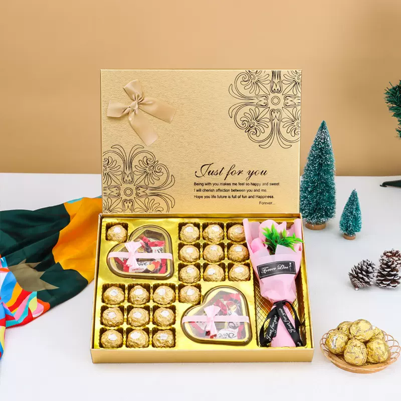 礼盒包装空盒批发情人节48格费列罗伴手礼送女友巧克力礼品盒礼物