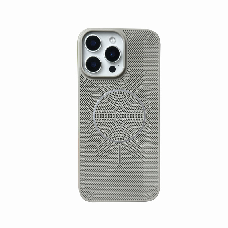 散热细圈磁吸适用iPhone17promax手机壳夏季网壳苹果16透气保护套|undefined