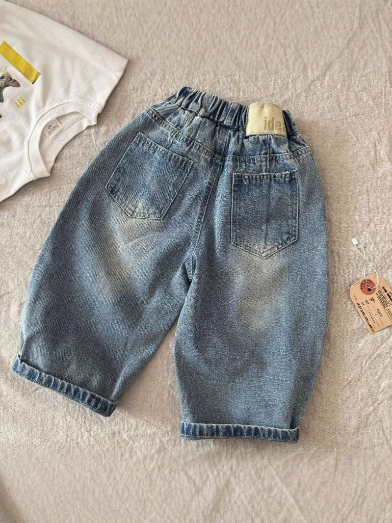 Children's spring jeans for boys, trousers