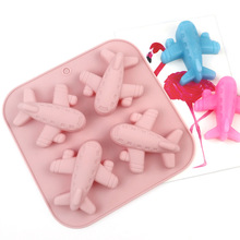 明昊 4连飞机硅胶蛋糕模具 手工果冻布丁模具 DIY精油皂石膏工具