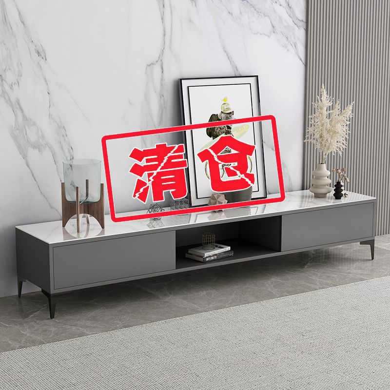 Inicio Mesa de centro simple Apartamento pequeño Gabinete de TV Juego de combinación Estante Casa de alquiler simple Máquina de té Mesa de sala de estar