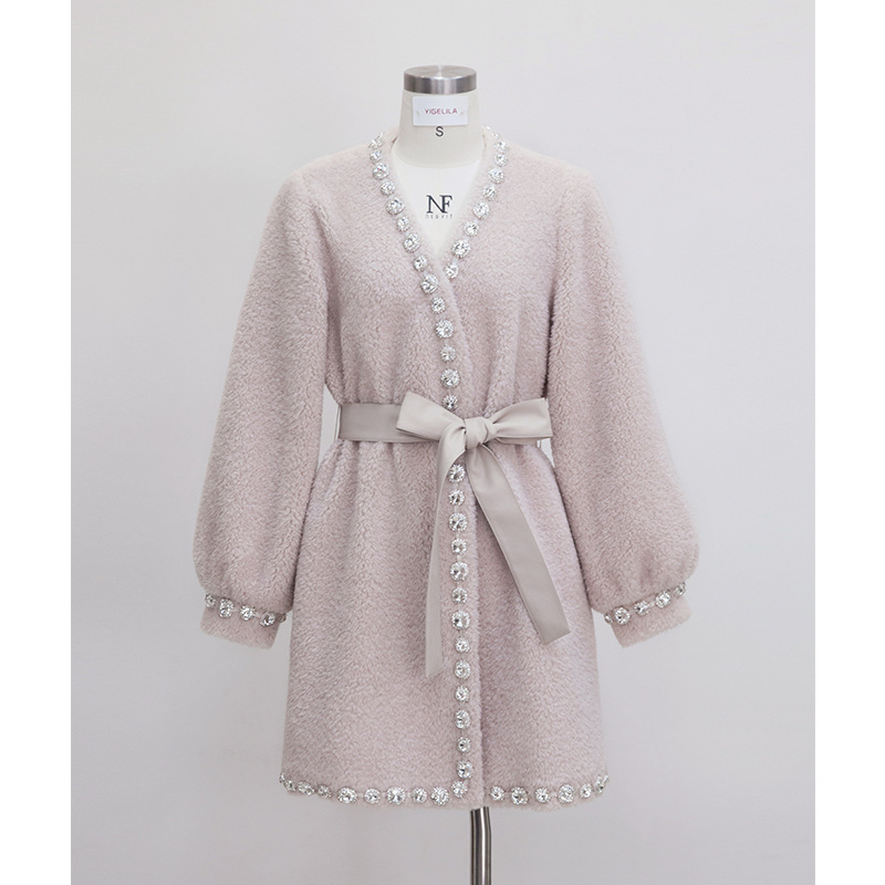 Yigelila's New Puff-Sleeved Long-Sleeved Fashionable Slim-Fitting Wool Outwear Jacket 91323 Yigelila's New Puff-Sleeved Long-Sleeved Fashionable Slim-Fitting Wool Outwear Jacket 91323