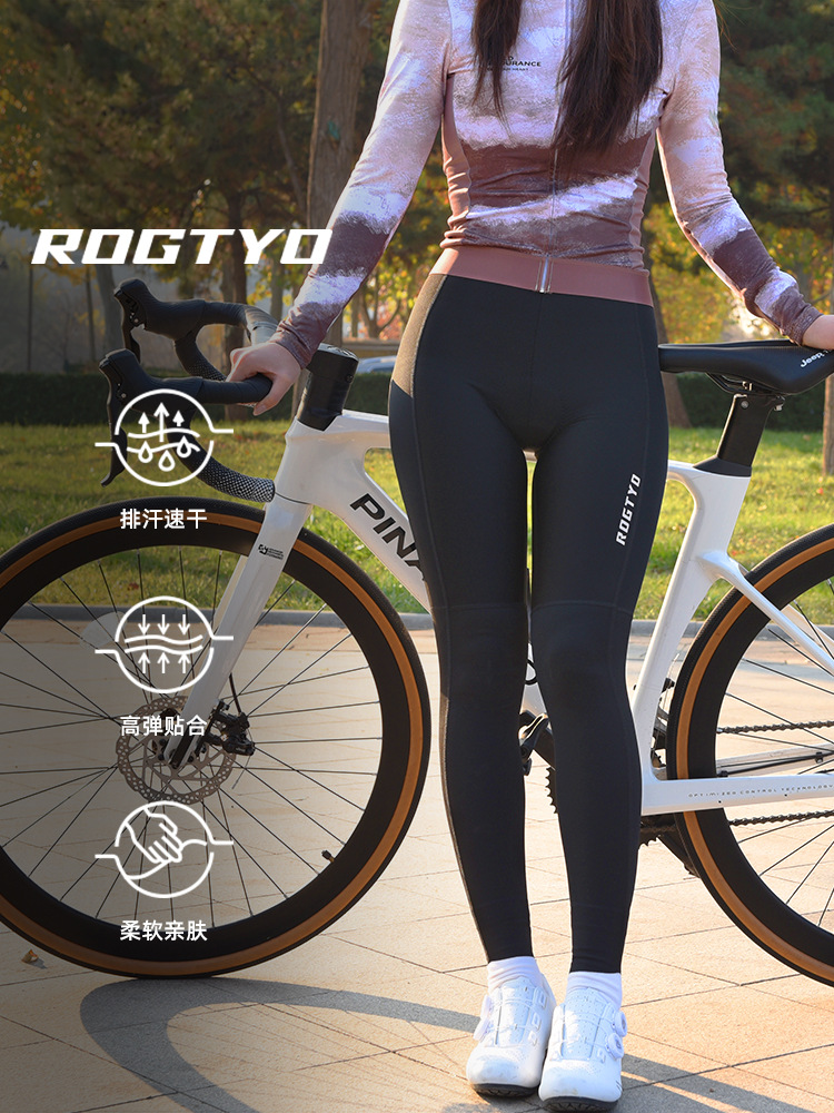 Pantalones de ciclismo de mujer con pantalones de cinturón de carretera pantalones de cinturón de bicicleta primavera y otoño equipo de ciclismo