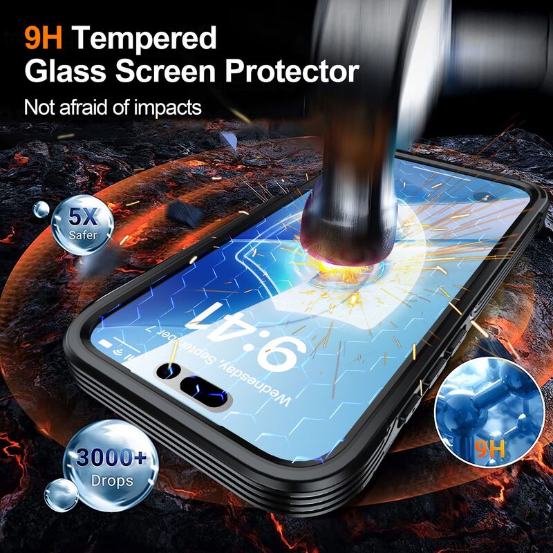 适用苹果17透明三防手机壳magsafe磁吸iPhone17Air户外ProMax防摔|undefined