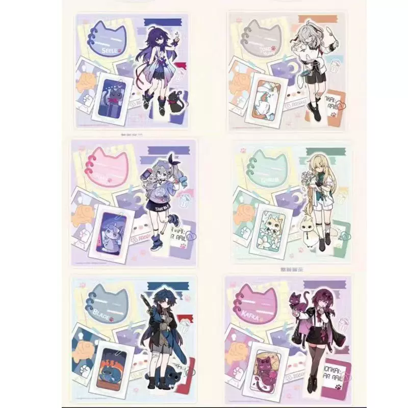 新款崩坏星穹铁道周边小不点猫猫系列立牌亚克力双插桌面摆件送朋