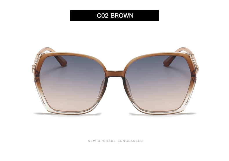 Accessori per abbigliamento Nuovi occhiali da sole alla moda con diamanti per donna anti-ultravioletti occhiali da sole con montatura grande occhiali retrò S22191_voghion.com