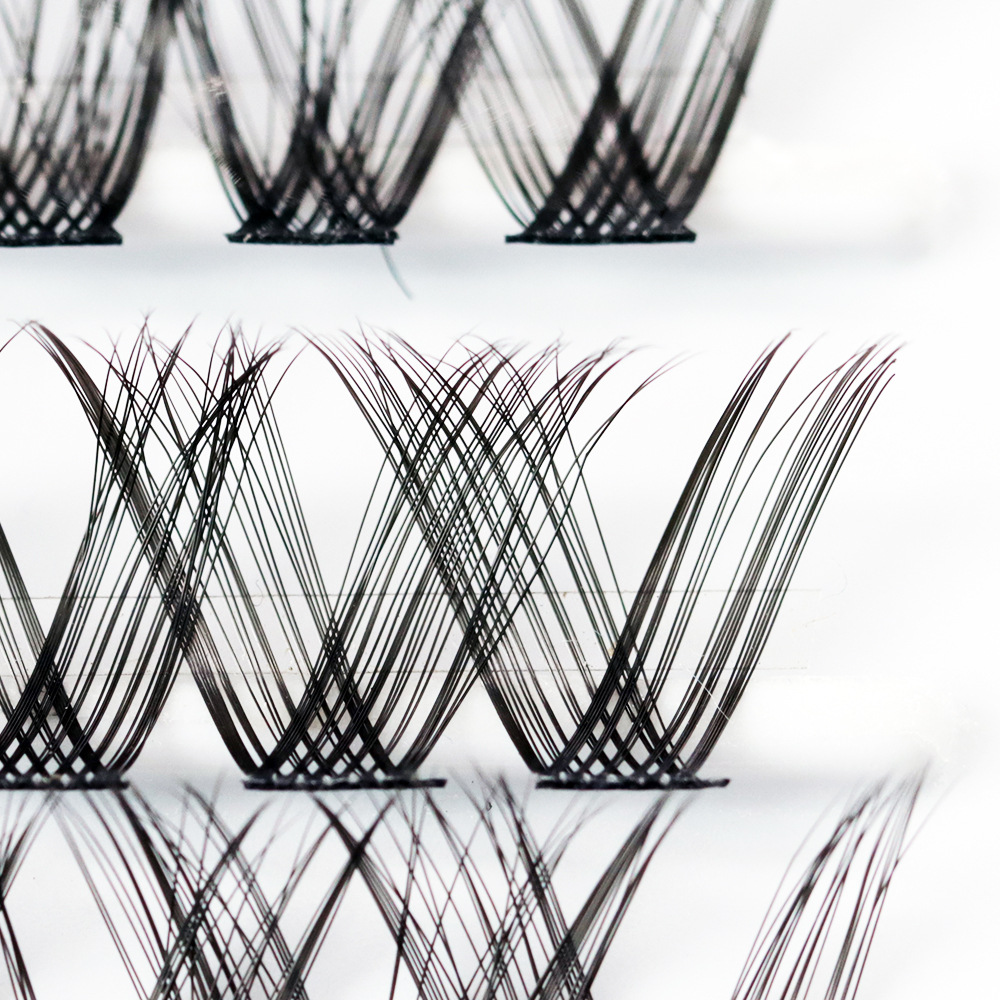 Europeo y americano transfronterizo nuevo DIY segmentado flor pelo pestañas postizas traje natural suave de gran capacidad solo racimo pestañas postizas