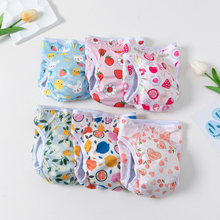 Source Factory New Spring and Summer Pet Cat Dog Diapers Puppy Print Pattern Pet Velcro Diapers