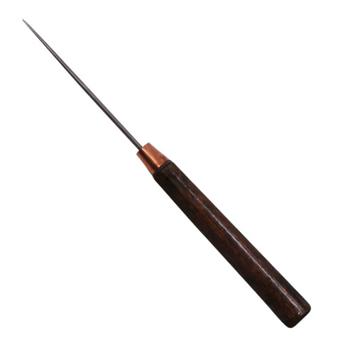 Drilling awl, extra long sharp positioning drill wooden handle awl, fine awl needle, handmade old-fashioned needle awl