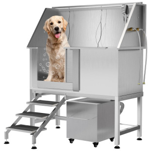 Dog Washing Pool Stainless Steel Thickened Beauty Cleaning Pet Bathing Pool Universal Pet Shop Special Bathing Pool for Cats and Dogs