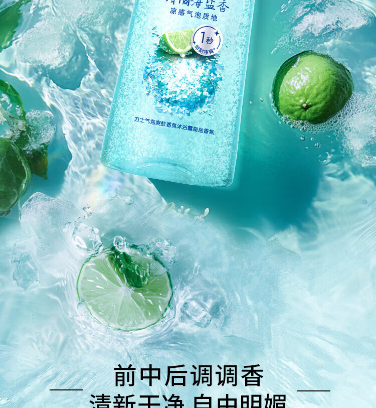 商品详情图_力士气泡爽肤二合一持久留香沐浴露700G男女士香