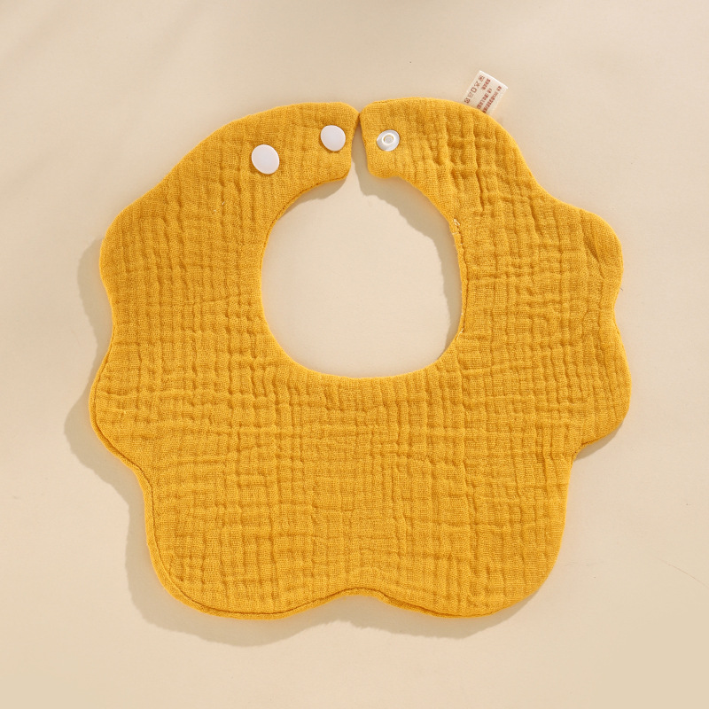 Babero de algodón para bebés Clase A babero de gasa de algodón para niños Toalla de saliva para recién nacidos de gasa suave de seis capas