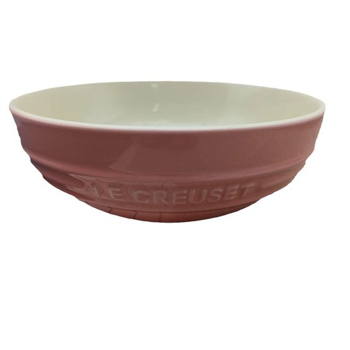 French-style LE cool color soup bowl large 22cm ceramic bowl round household ramen salad 9-inch soup bowl macaron