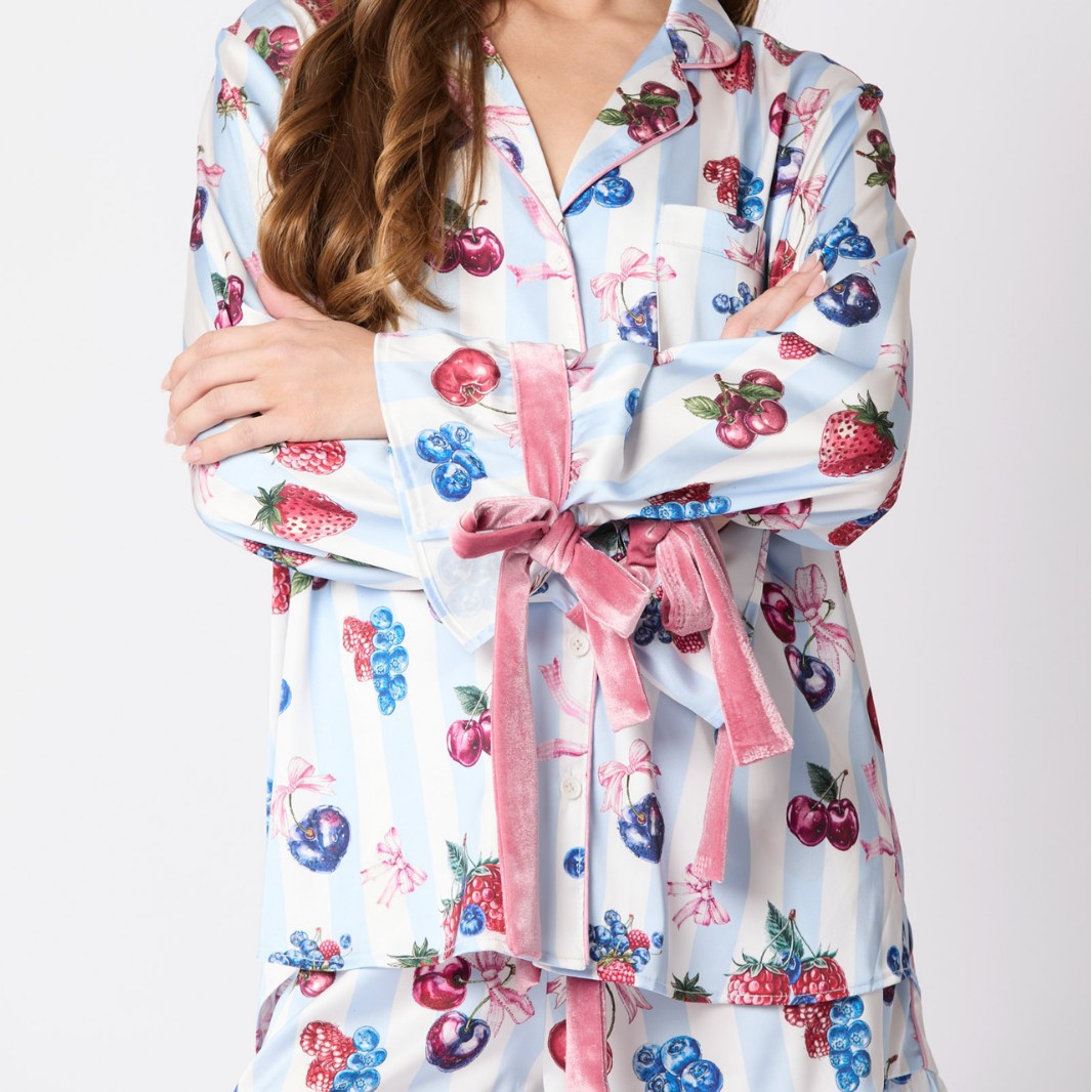Nieuwe stijl lange mouwen shorts dames pyjama set voor de herfst van 2026, sexy en schattig met cartoonprint - Cadeau voor de feestdagen_voghion.com