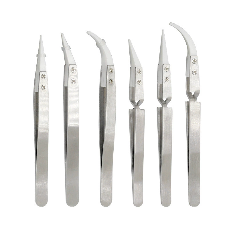 Холодные? Wait: translation: "Ceramic electronic heat-resistant anti-magnetic tweezers stainless steel"