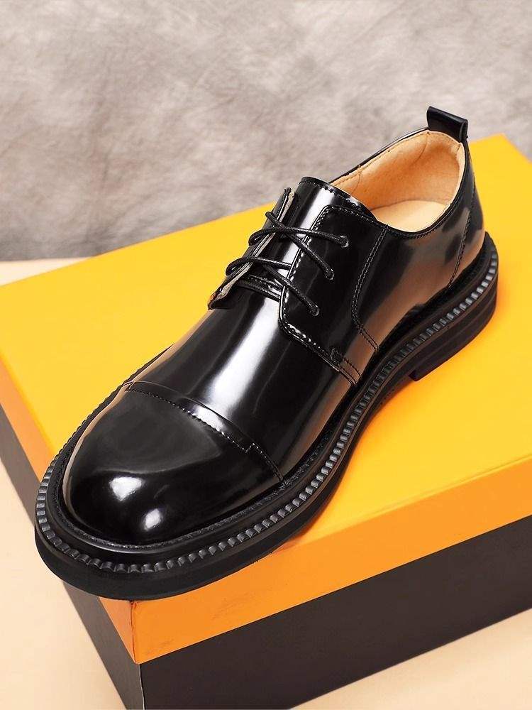 ShoeVault Scarpe da uomo in pelle Oxford a tre giunture, stile britannico, casual, per matrimonio e sposo, estive, formali_voghion.com