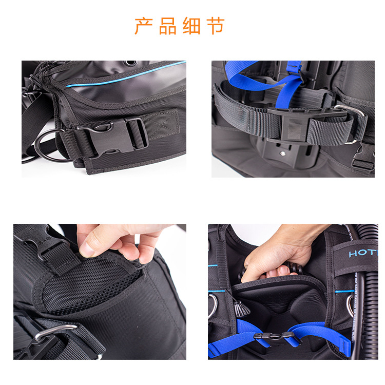 HOTDIVE buceo flotabilidad regulador BCD de flotabilidad de buceo controlador hombres y mujeres de tipo Chaleco de liberación rápida bolsa de contrapeso
