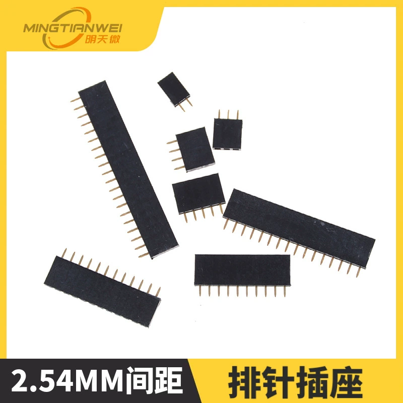 Гнездо 1 * штыря женской одиночной строки размечая 2,54 мм женское