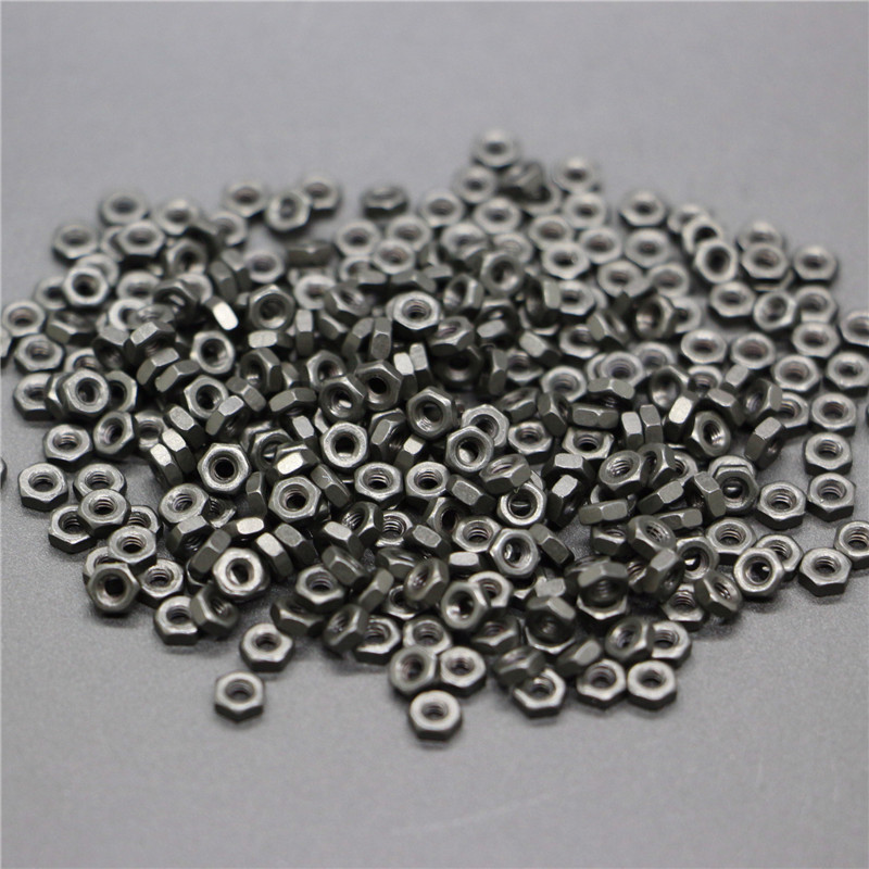 自制四驱车配件 M2螺母银色和黑色