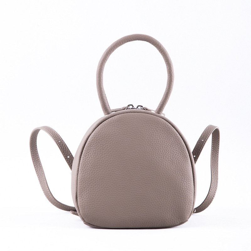 2026 French Niche Designer Mini Simple Backpack Made of Top-Grain Soft Cowhide Casual Women's Handbag Backpack