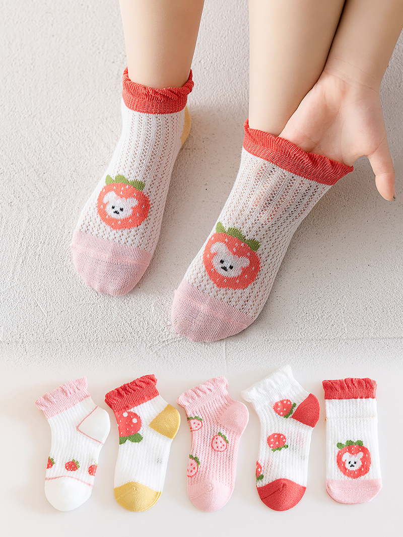 25 pares de calcetines finos de verano para niños y niñas, calcetines elegantes para bebés y recién nacidos.