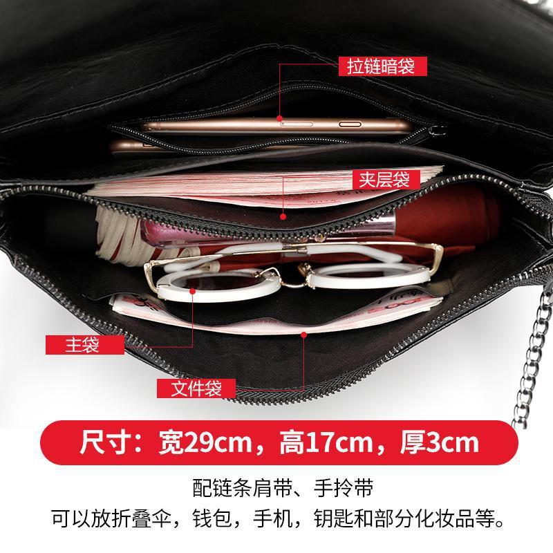 Fashion Women's Handbags 2025 New Genuine Leather Clutch Bag Evening Party Bag With Rhinestones Luxury Banquet Purse - Thumbnail 4