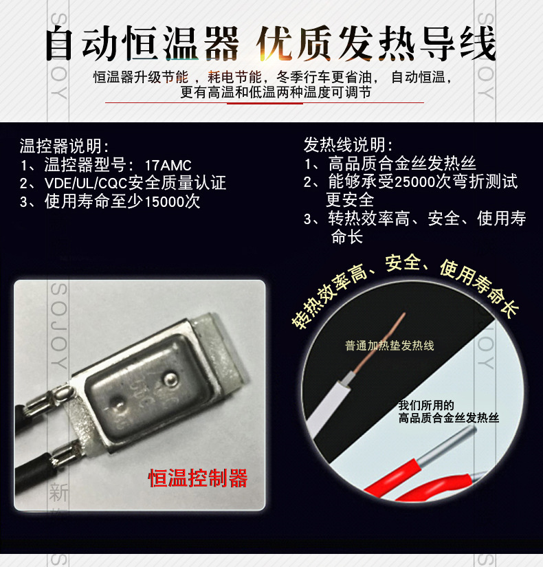 [Source Factory] [Ultra Low Price] Car Heating Cushion 12V Car Heating Cushion Fast Heating