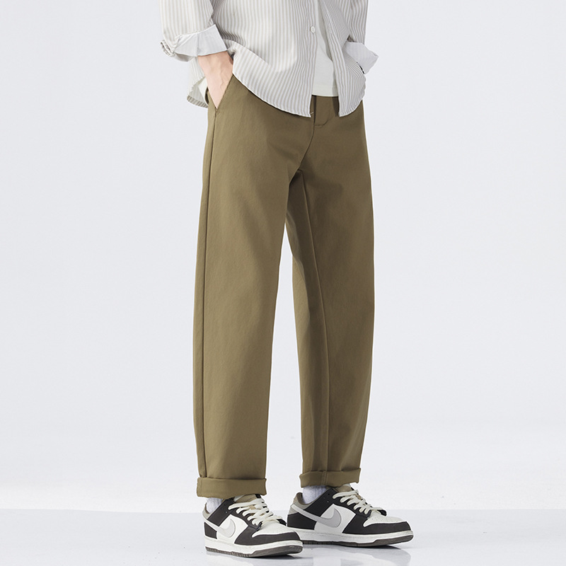 丹保尼|新款秋季轻商务休闲裤子男秋款韩版潮流宽松小直筒长裤款