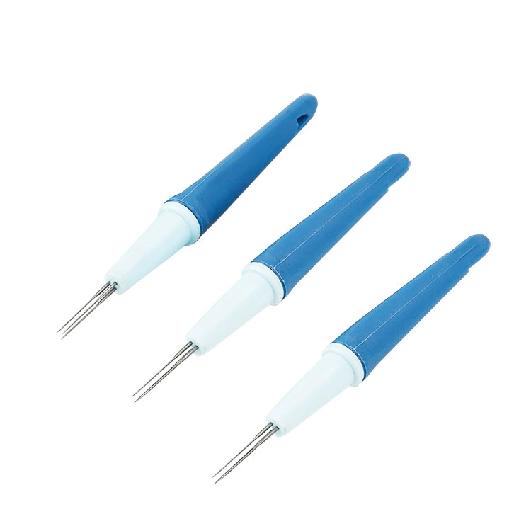 Шерстяной фетр тычок трехконтактная тычковая ручка-Тройная игла DIY ручной работы материал инструмента быстрое валяние с тремя головками