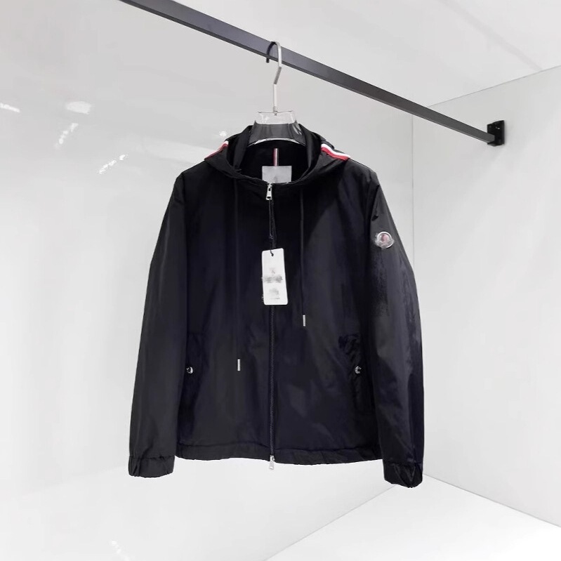 Cross-Border ✅ New Version of the Jacket Thin Men's Drawstring Hooded Top Sportswear Age-Reducing Casual Jacket m Windbreaker