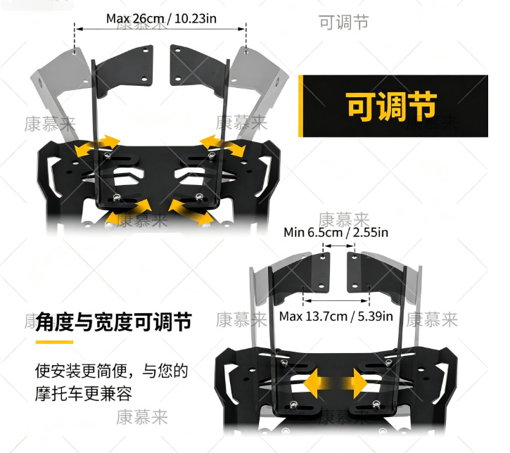 Suitable for Honda CB400X 500X 500F CBR500R modified rear rack, tail box bracket, luggage rack